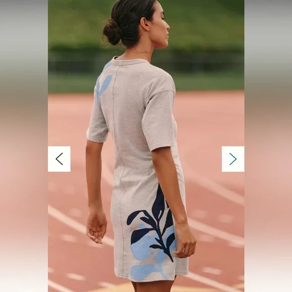 NWT Anthropologie Daily Practice Short Sleeve Mini T-Shirt Dress XS - Picture 3 of 9